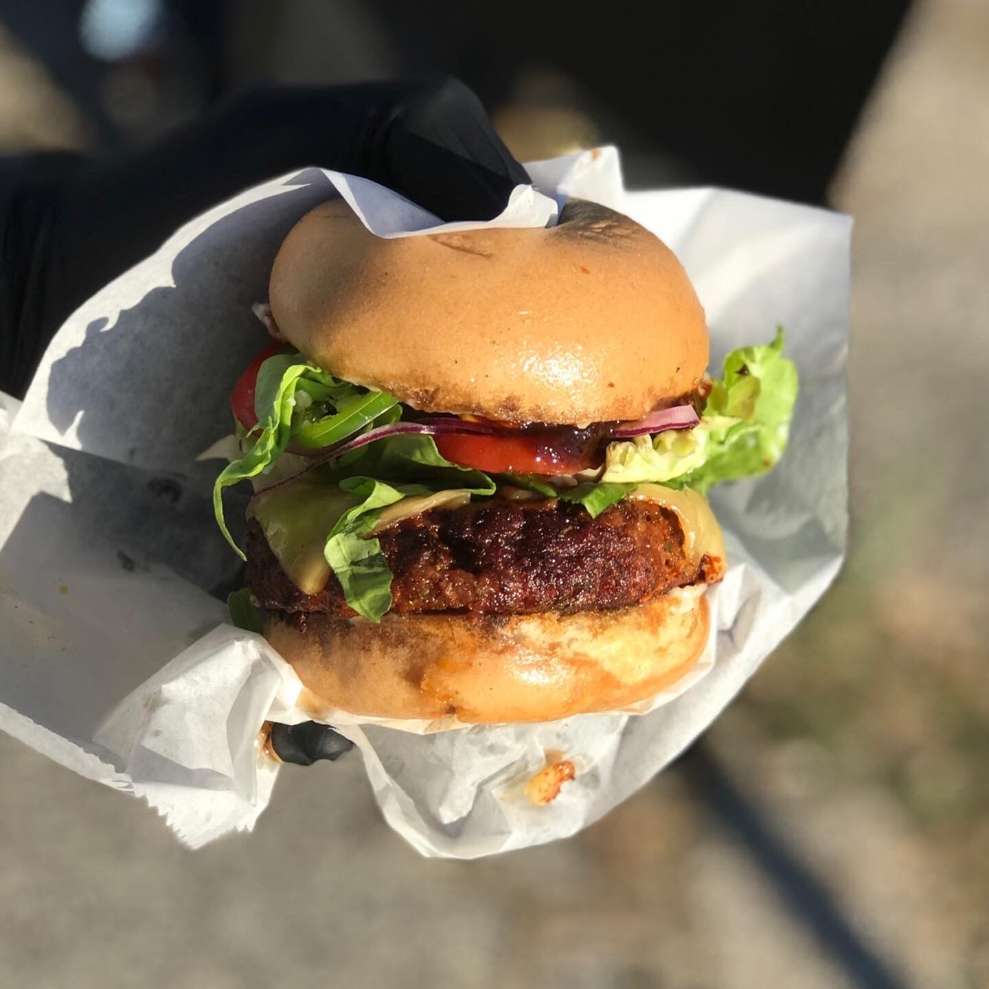 Original Family Smokehouse Chris burger